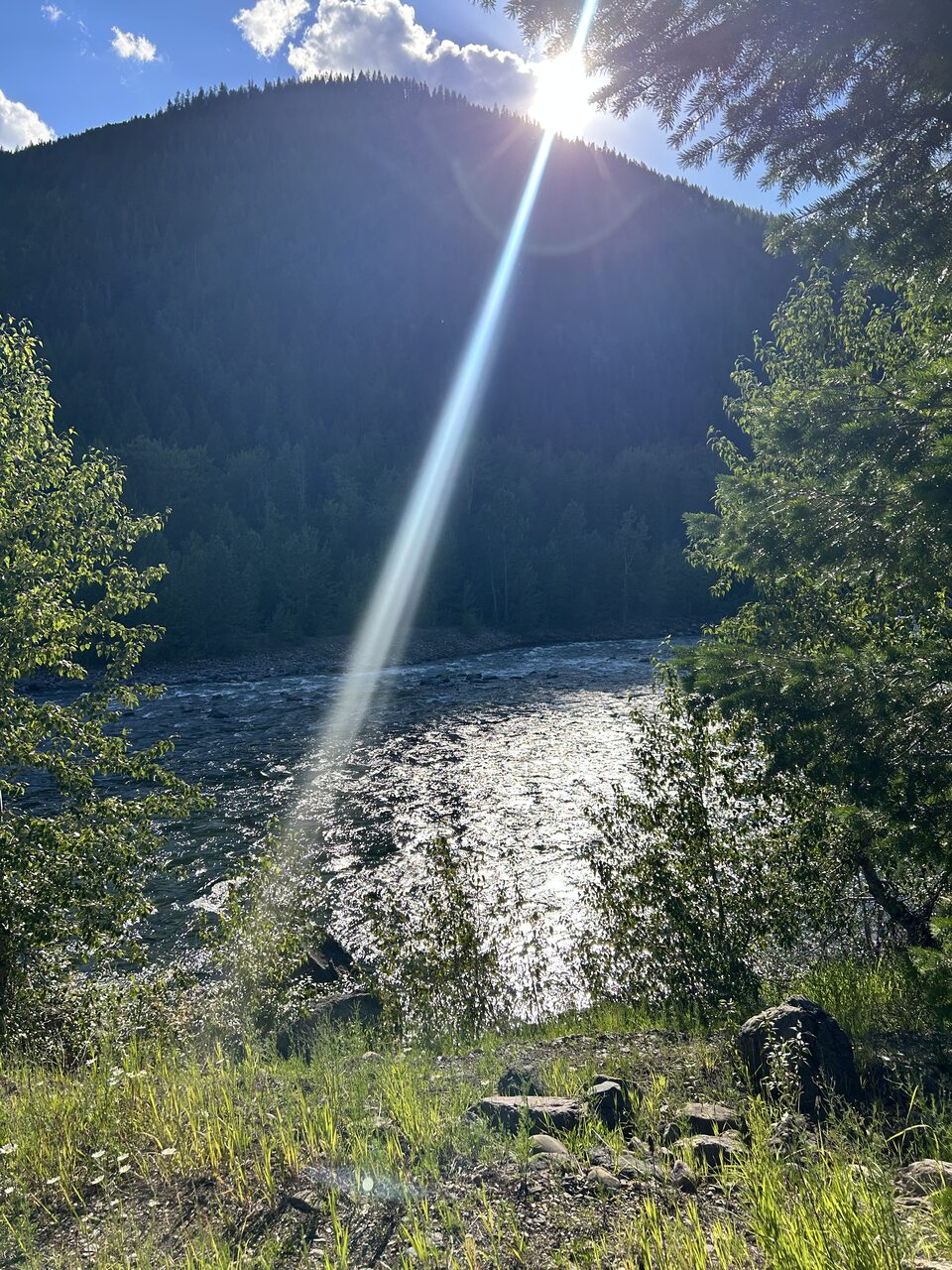Another view of the access at Bear Creek on the Middle Fork.