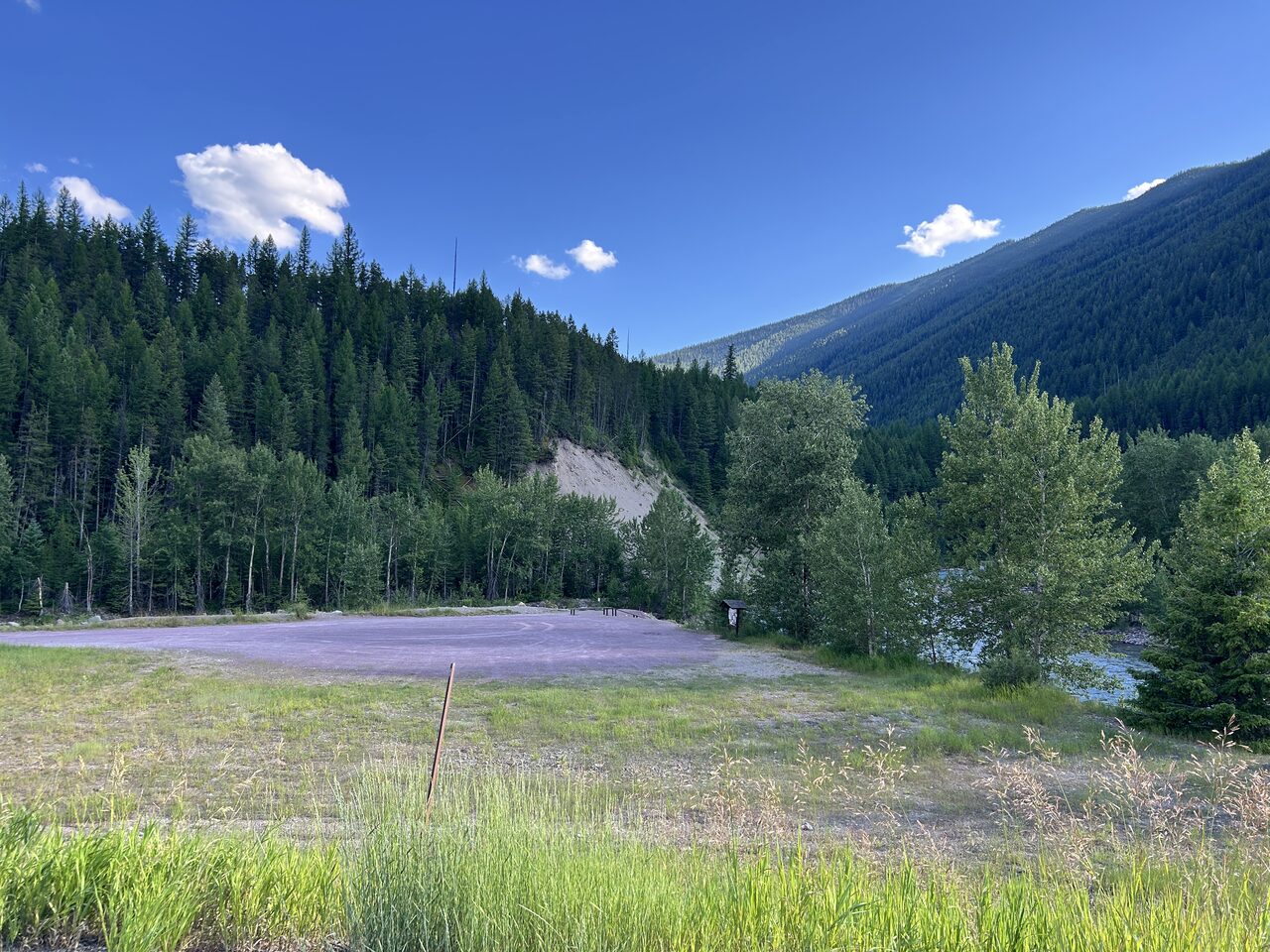 Another view of the access at Bear Creek on the Middle Fork.