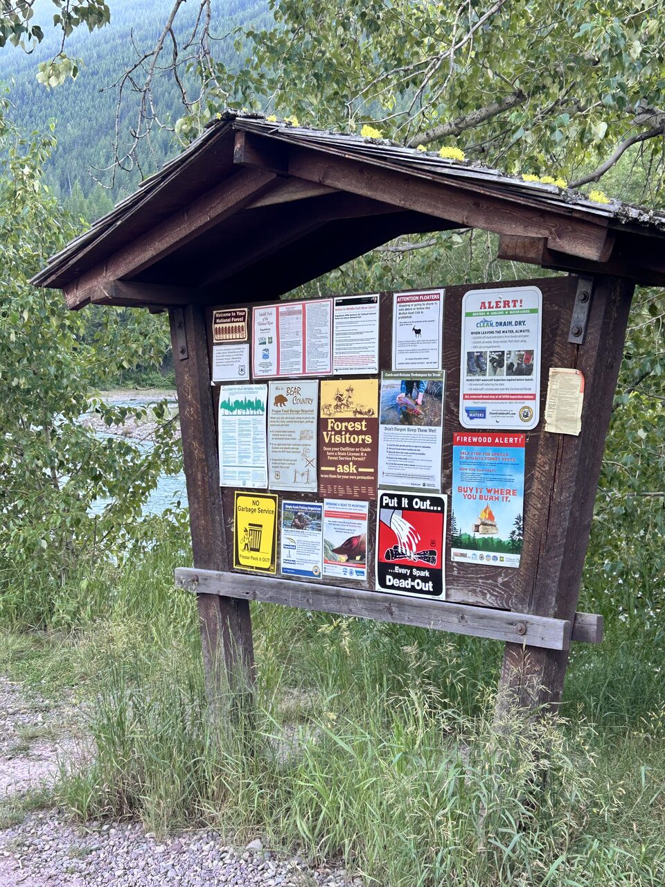 Another view of the access at Bear Creek on the Middle Fork.
