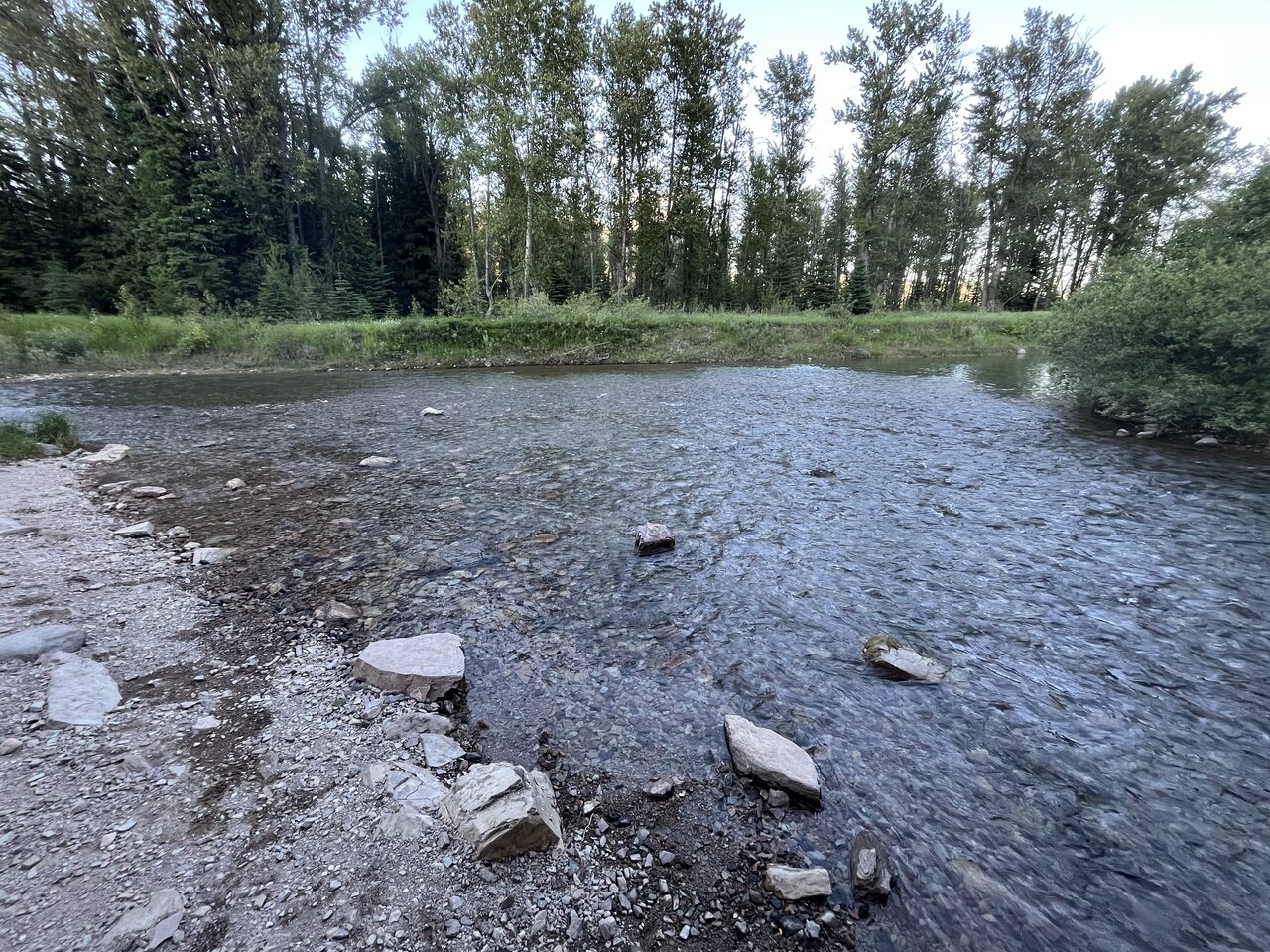 Another view of the access at Moccasin Creek on the Middle Fork.