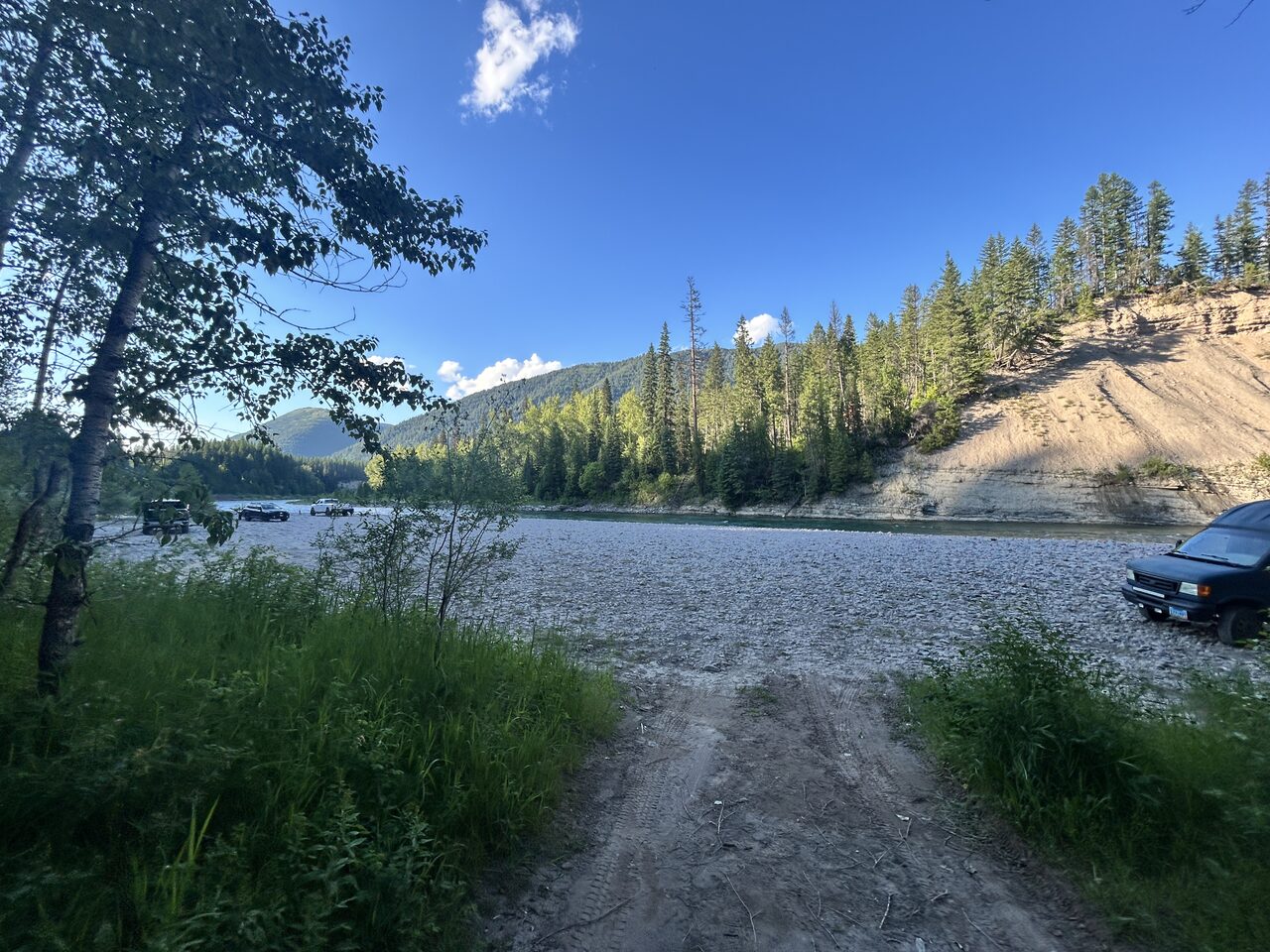 Another view of the access at Paola on the Middle Fork.