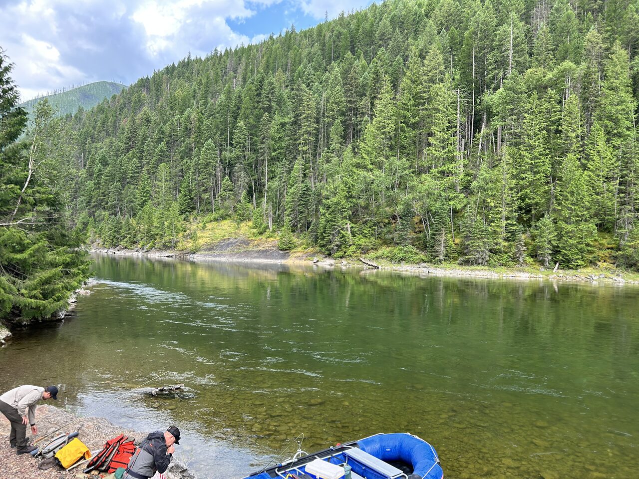 Another view of the access at Reservoir Road River Boat Launch Below Dam on the South Fork.