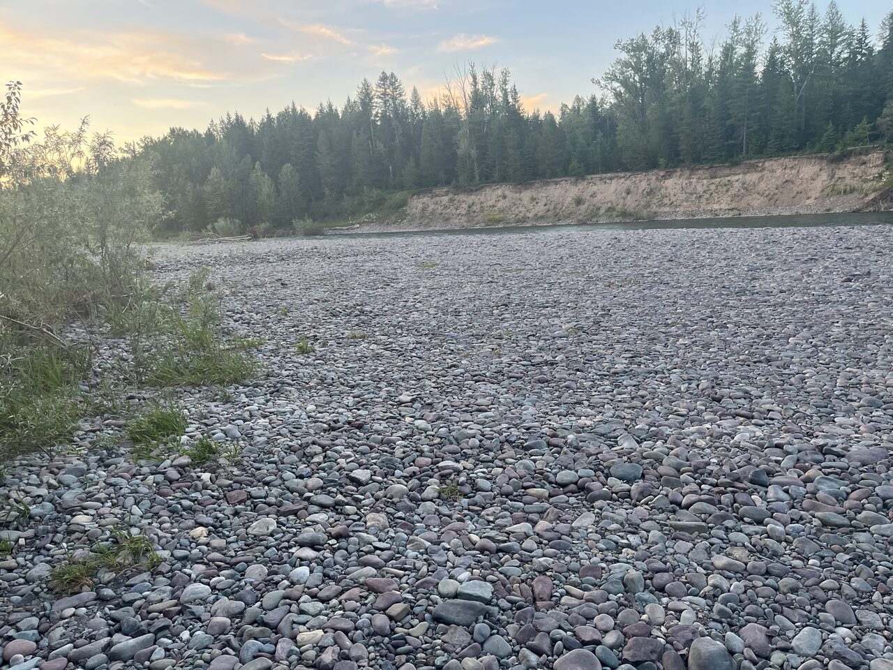 Another view of the access at West Glacier on the Middle Fork.