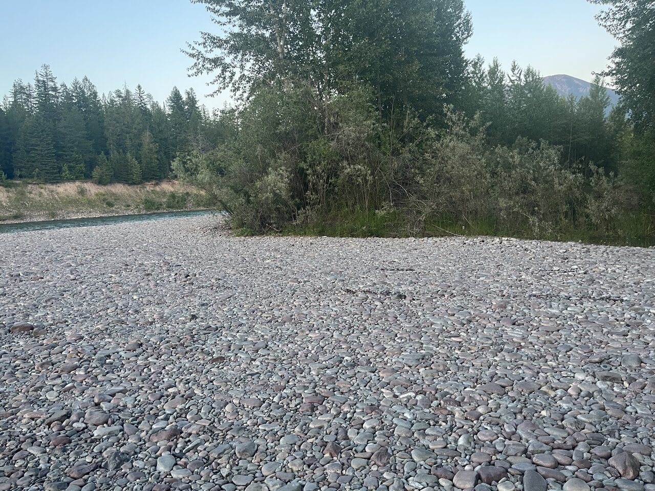 Another view of the access at West Glacier on the Middle Fork.